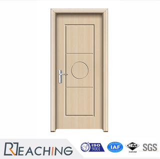 Puertas de madera de las puertas sólidas de madera de la chapa de la melamina del diseño simple para los cuartos interiores