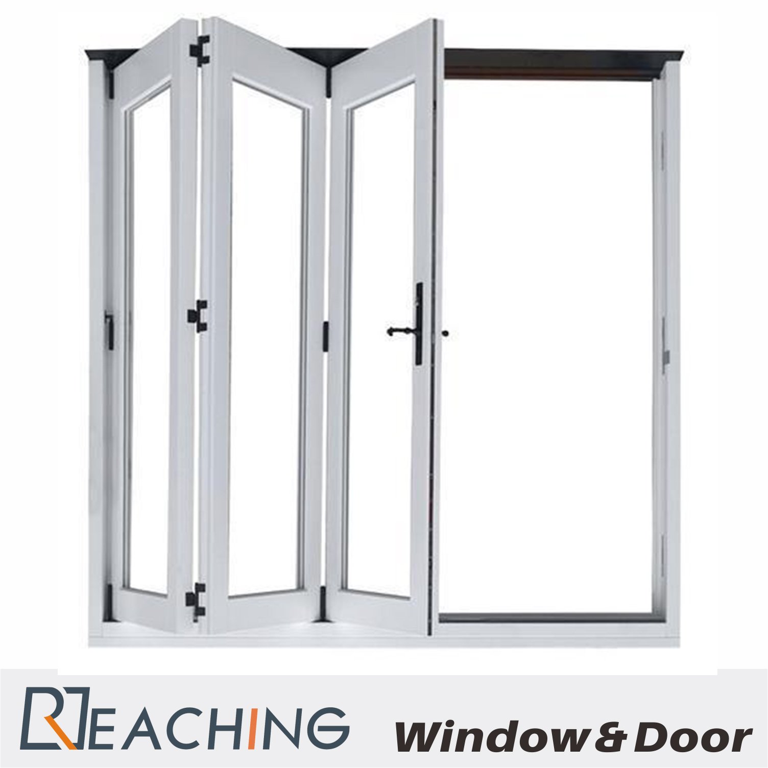 Tres puerta Windows de aluminio BI-Plegable con la prueba Anti-Nosie de cristal doble del agua