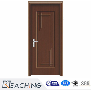 Puerta vendedora caliente superficial lisa de la base de la depresión del diseño de la puerta del vinilo del dormitorio del proyecto del chalet